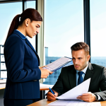 산업안전기사와 근로자 건강관리 - Risk Assessment**
"A team of professionals in a modern office setting, reviewing safety documents a...