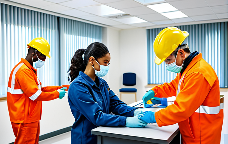산업안전기사와 근로자 건강관리 - Risk Assessment**
"A team of professionals in a modern office setting, reviewing safety documents a... 산업안전기사와 근로자 건강관리 - Risk Assessment**
"A team of professionals in a modern office setting, reviewing safety documents a...
